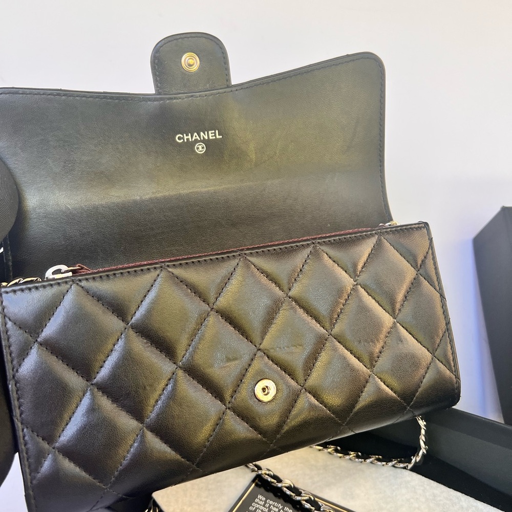 CHANEL GUSSET CLASSIC FLAP WALLET - Picture 10 of 15